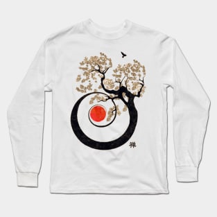 Bonsai Zen Spiral of life Long Sleeve T-Shirt